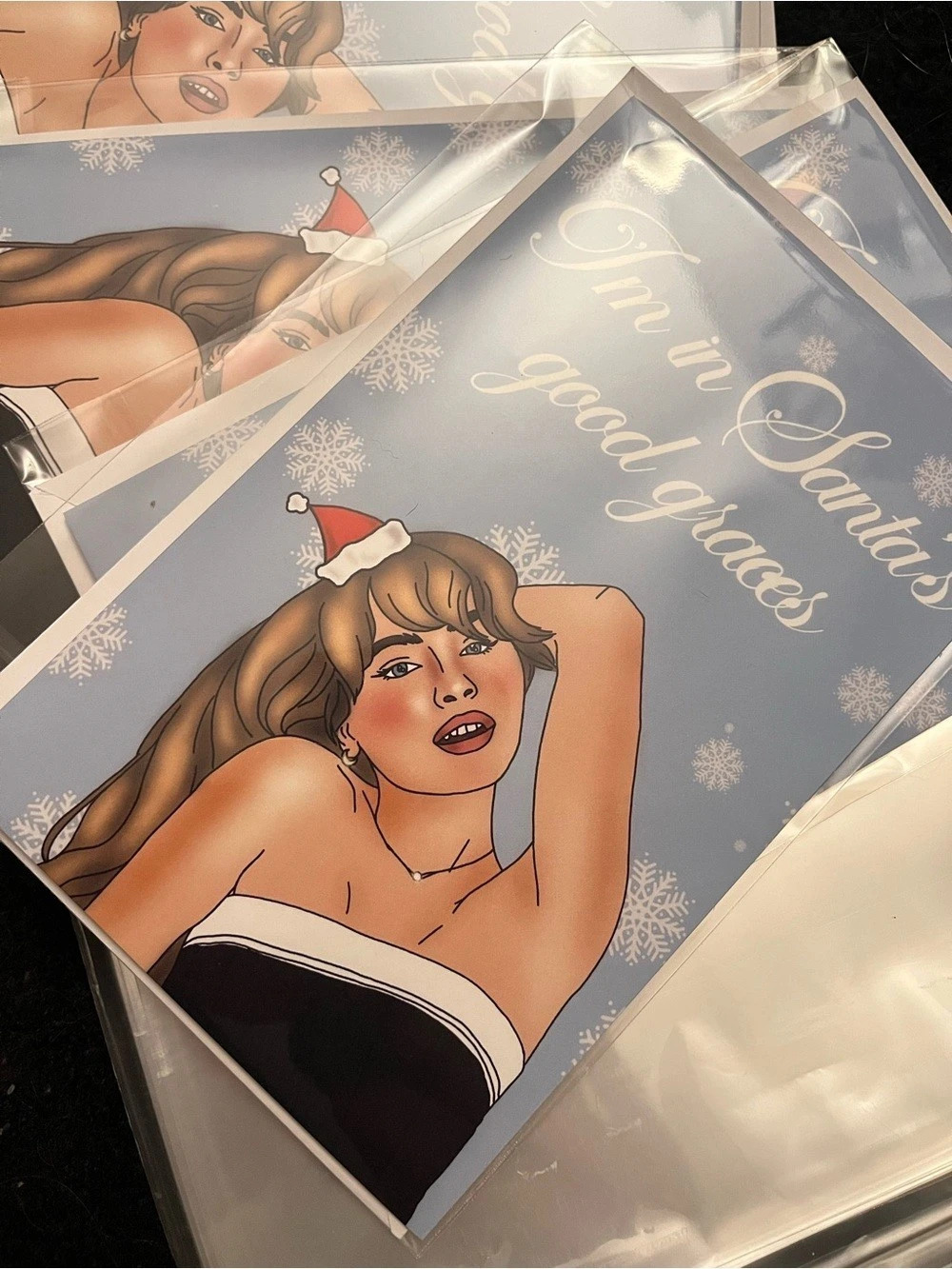 Holiday card - Sabrina Carpenter inspired